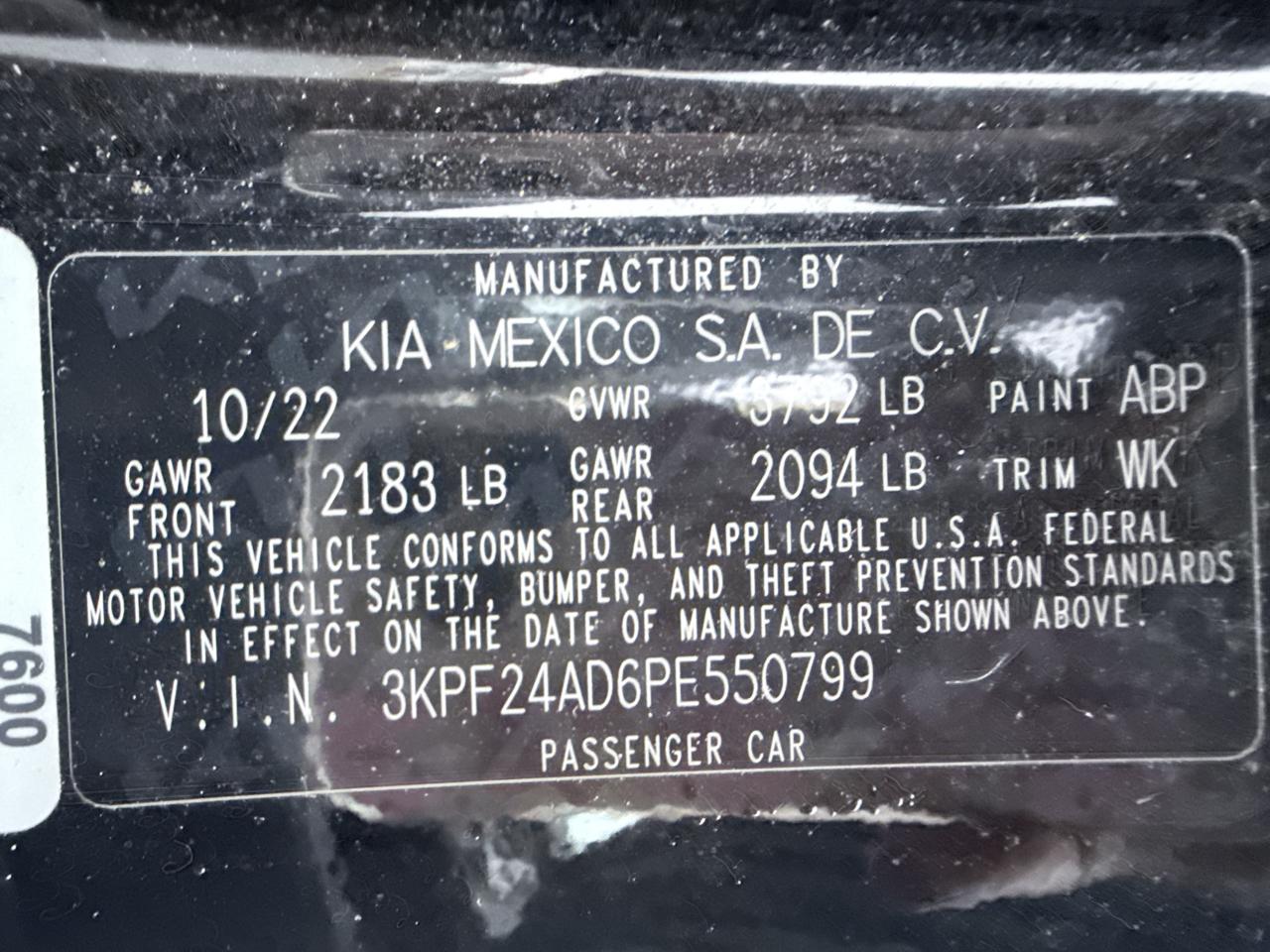 Kia Forte LXS 2023