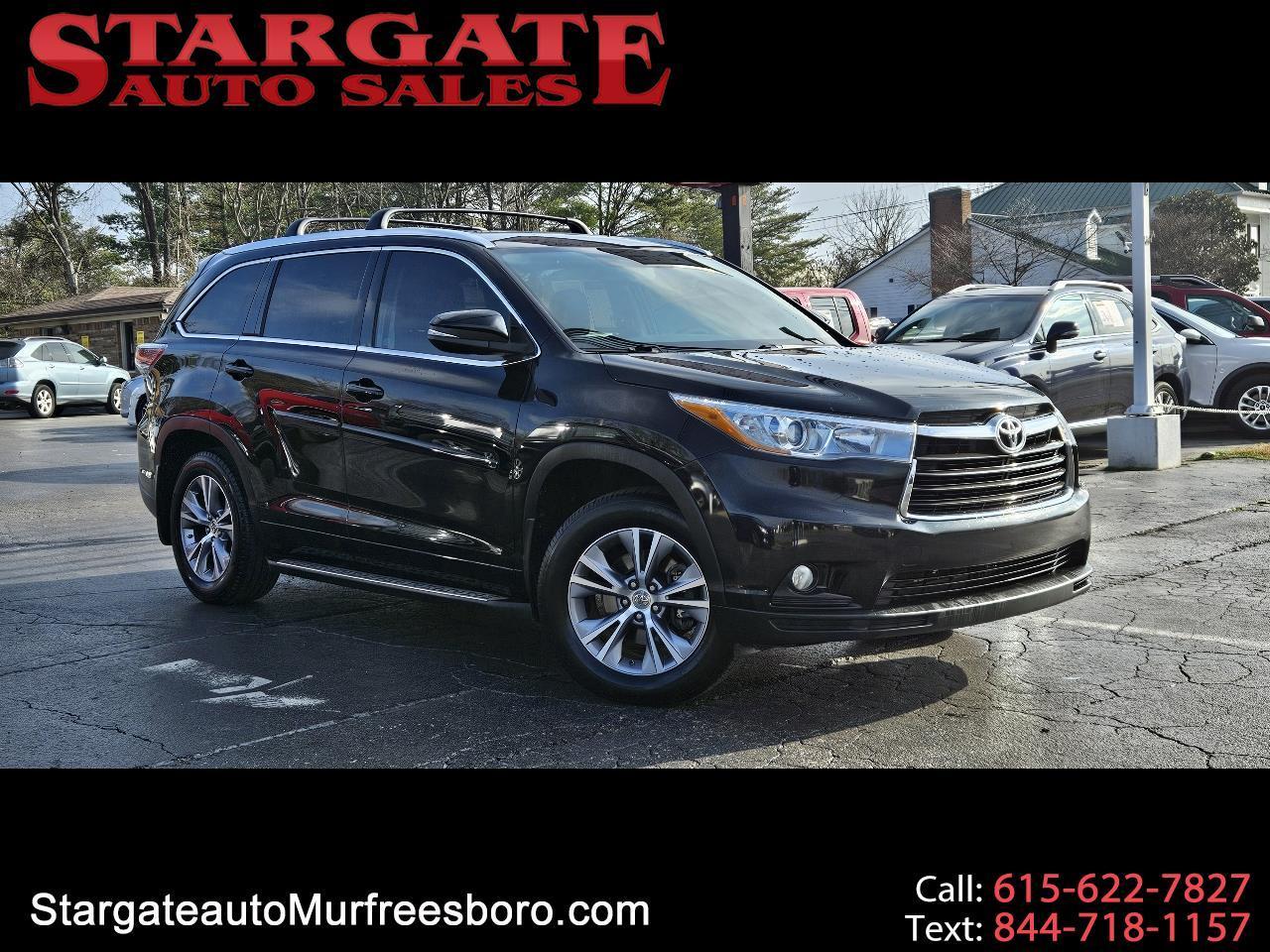 Toyota Highlander FWD 4dr V6 XLE (Natl) 2015