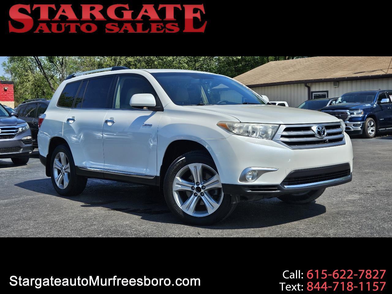 Toyota Highlander 4WD 4dr V6 Limited (Natl) 2013