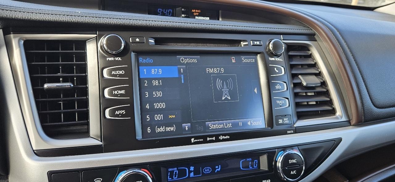 Toyota Highlander XLE V6 AWD (Natl) 2018