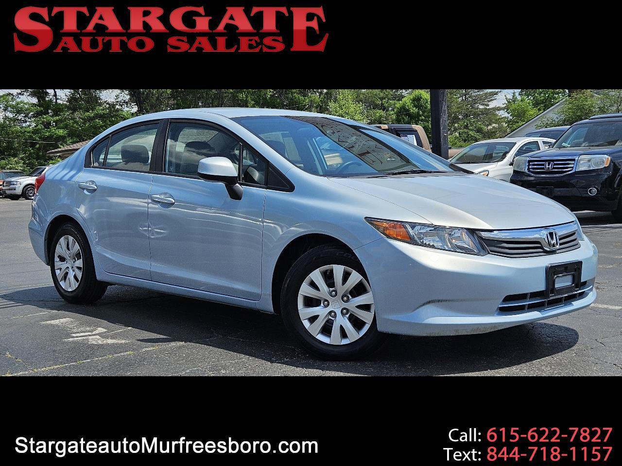 Honda Civic 4dr Sedan LX Auto 2012