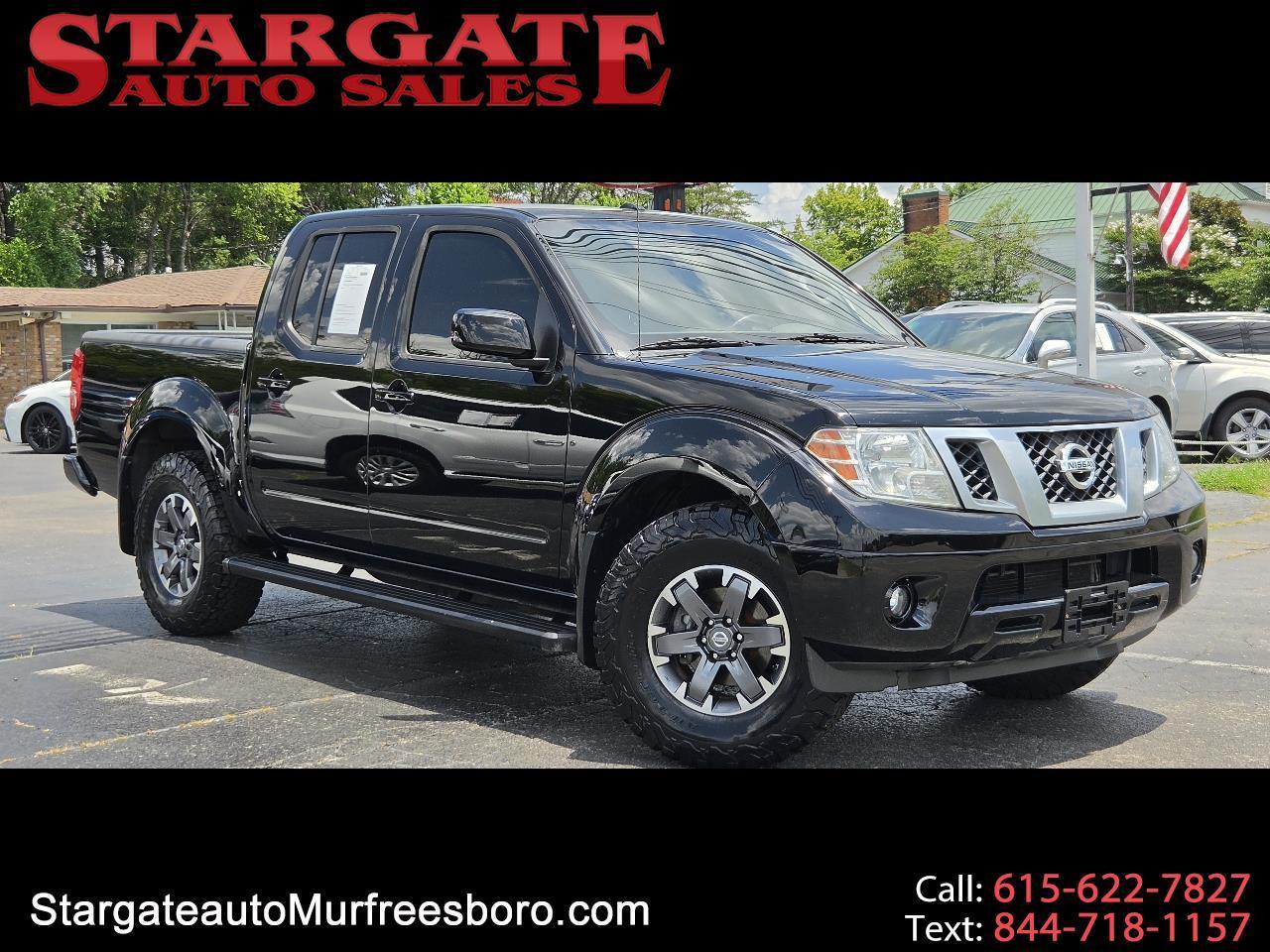 Black 2014 Nissan Frontier Pickup Truck Four-Wheel Drive Automatic