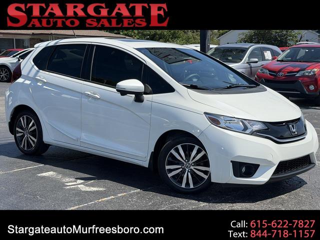 White 2015 Honda Fit Hatchback Front-Wheel Drive Automatic