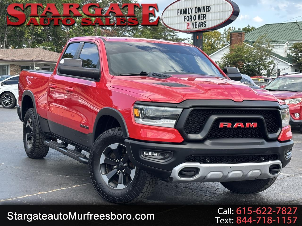 RAM 1500 Rebel 4x4 Quad Cab 6'4" Box 2019