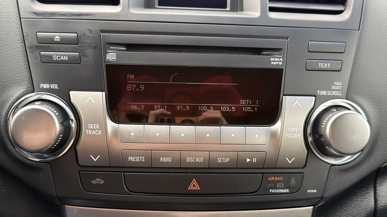 Toyota Highlander 4WD 4dr V6 (Natl) 2012