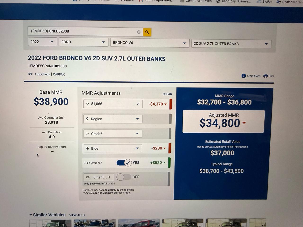 Ford Bronco Outer Banks 2-Door 2022