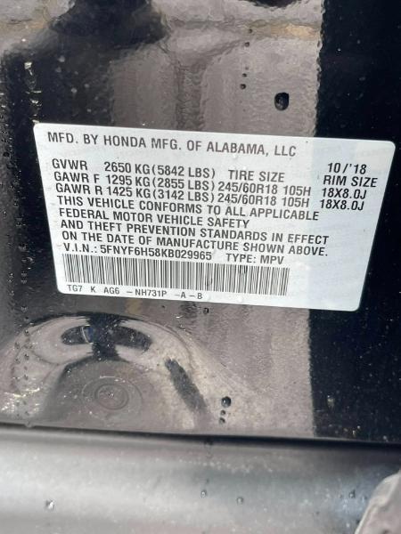 Honda Pilot EXL 4WD 2019