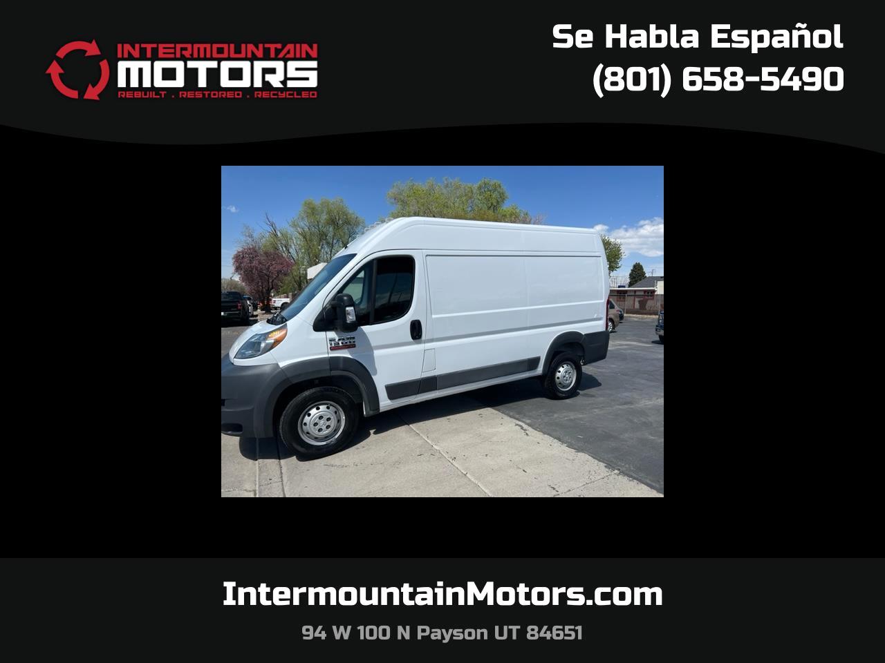 RAM Promaster 1500 High Roof Tradesman 136-in. WB 2017