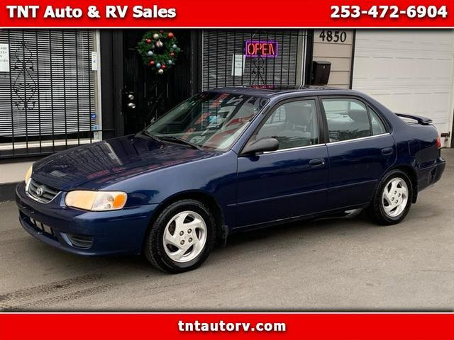 Blue 2001 Toyota Corolla CE Sedan Front-Wheel Drive Automatic