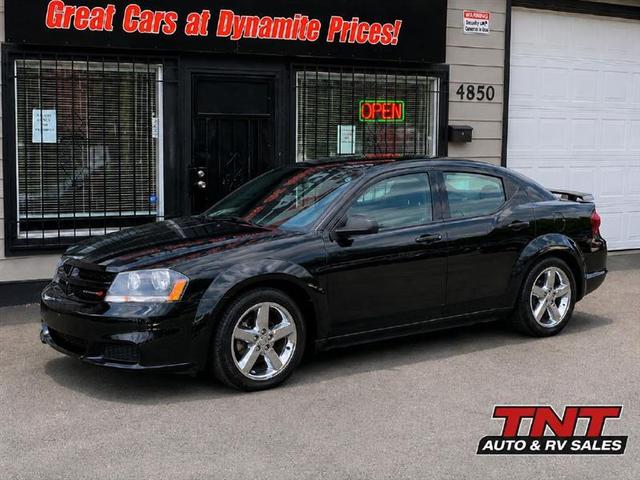 Black 2013 Dodge Avenger SE FWD Sedan Front-Wheel Drive Automatic