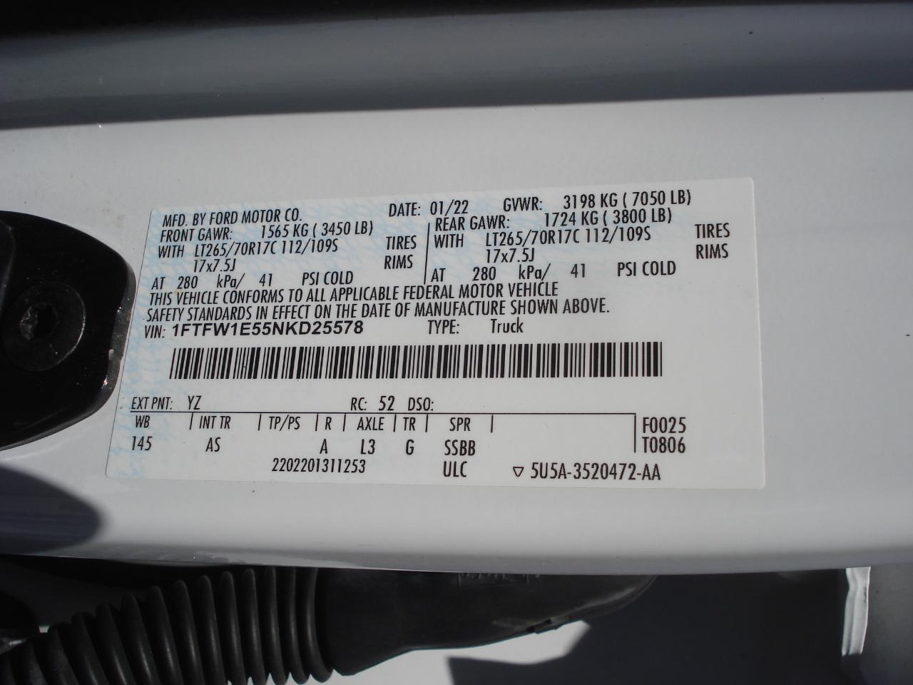Ford F-150 XL SuperCrew 5.5-ft. Bed 4WD 2022
