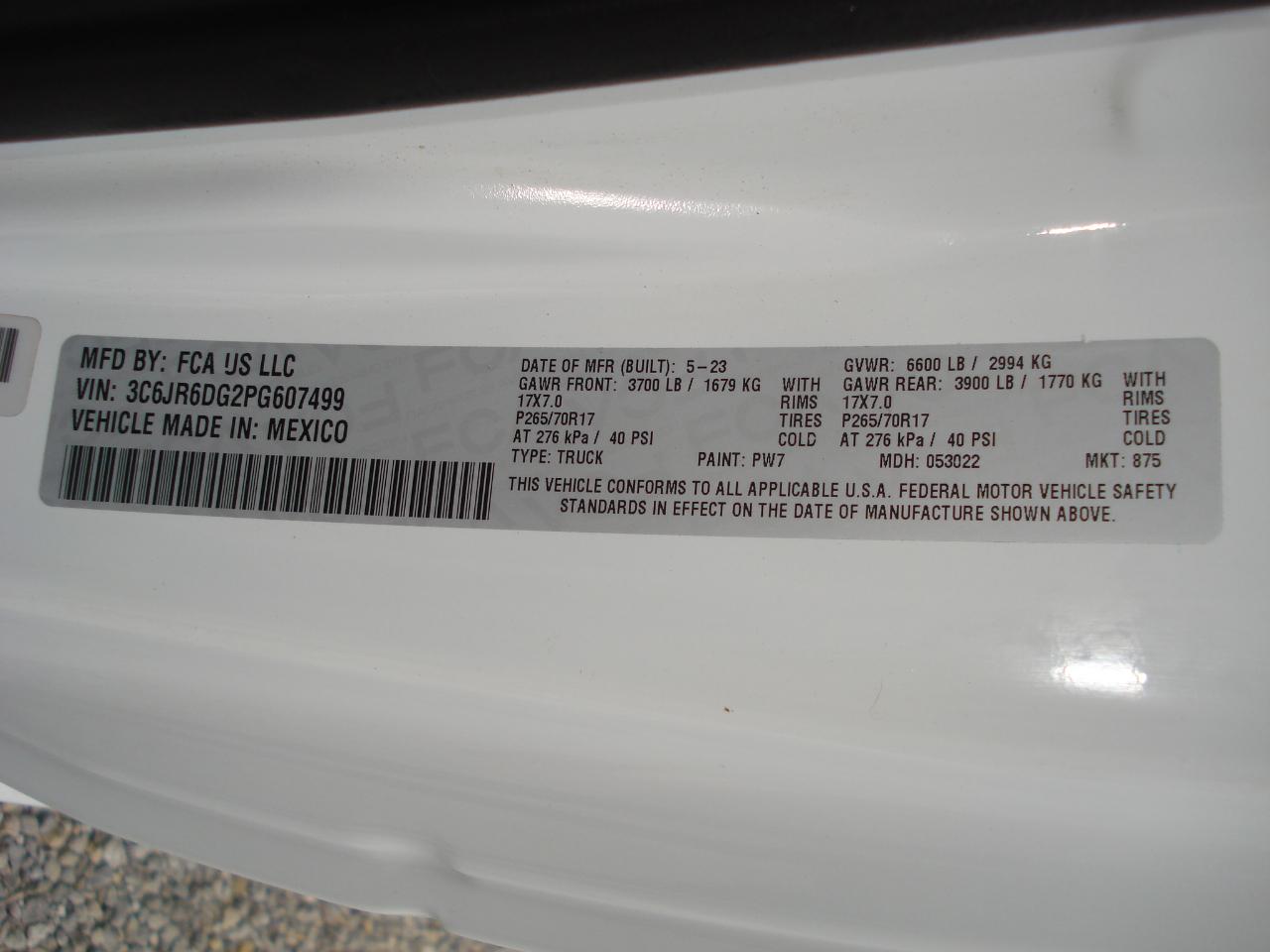 RAM 1500 Classic Tradesman Regular Cab LWB 2WD 2023