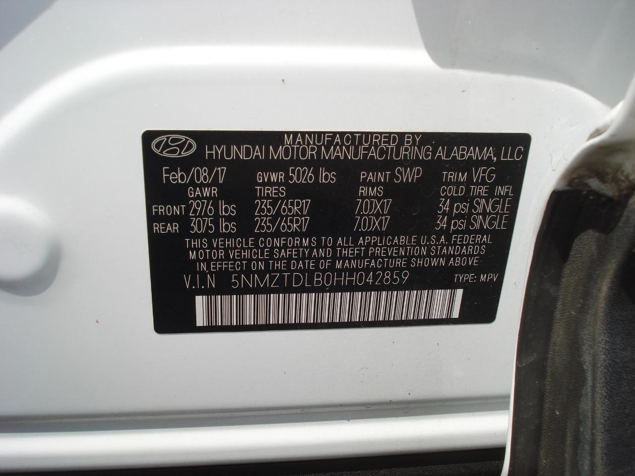 Hyundai Santa Fe  2017