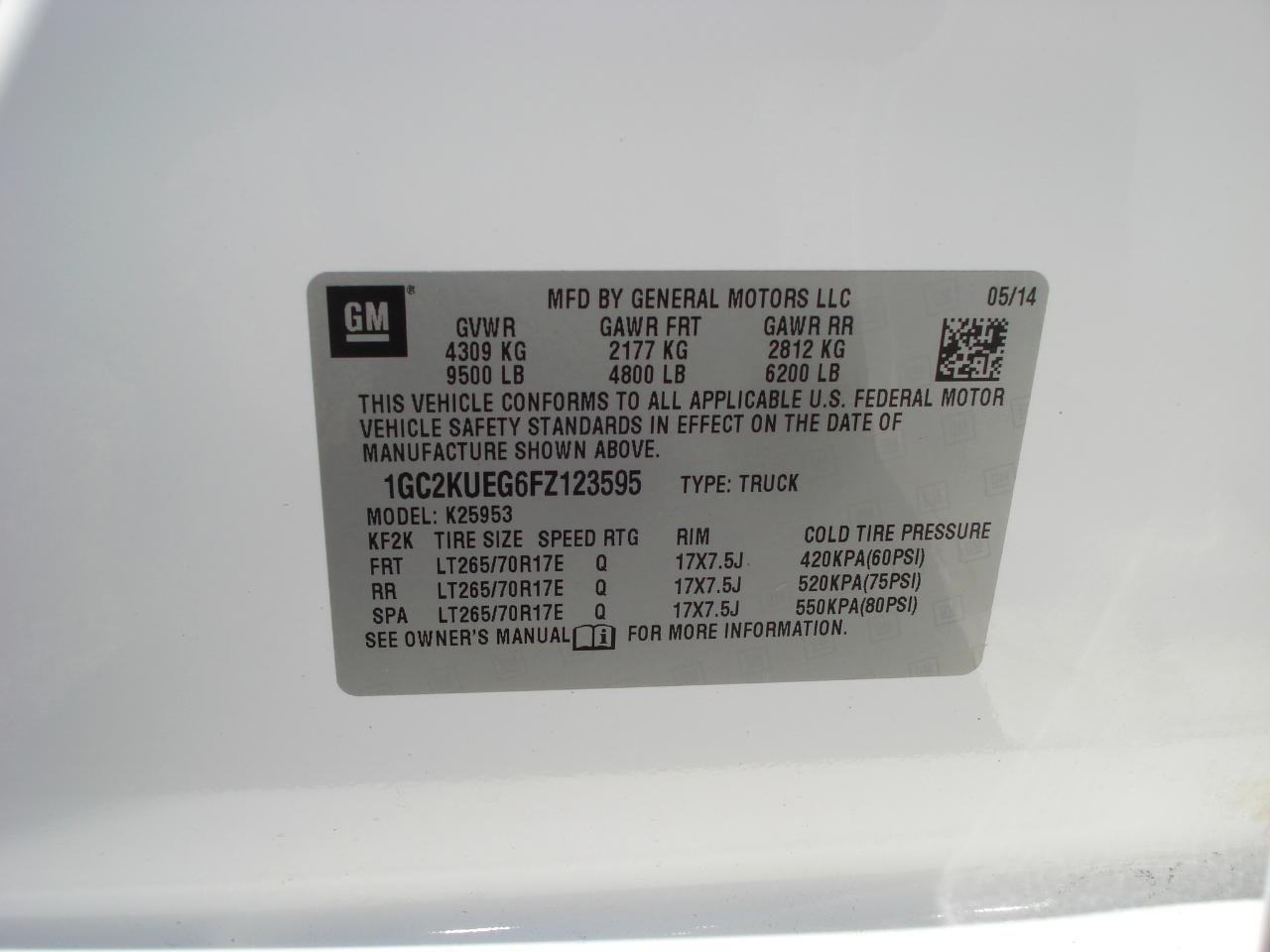 Chevrolet Silverado 2500HD  2015