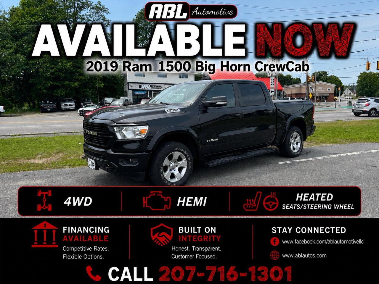 2019 RAM 1500 Big Horn/Lone Star 4x4 Crew Cab 5'7" Box