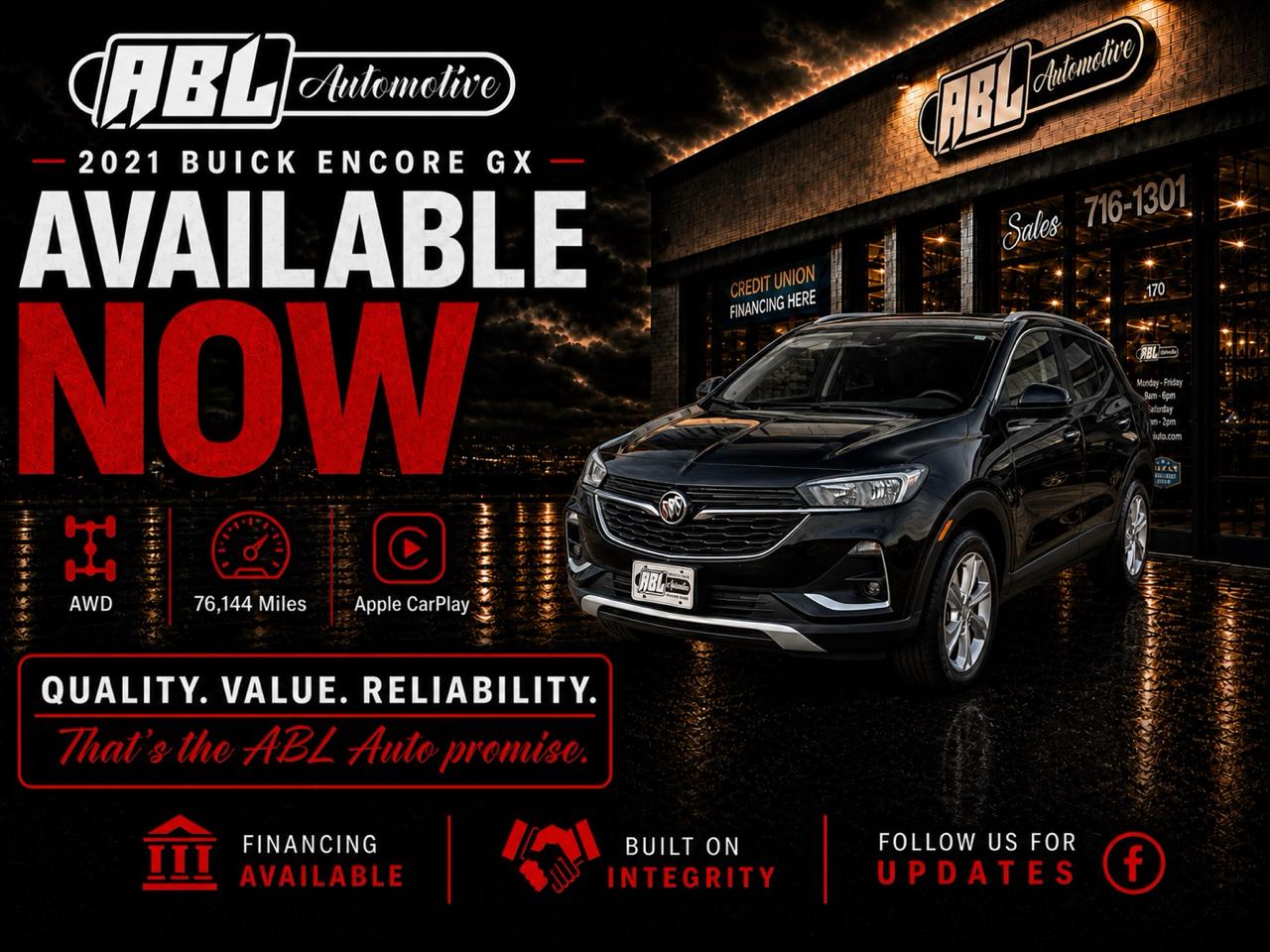 2021 Buick Encore GX AWD 4dr Preferred