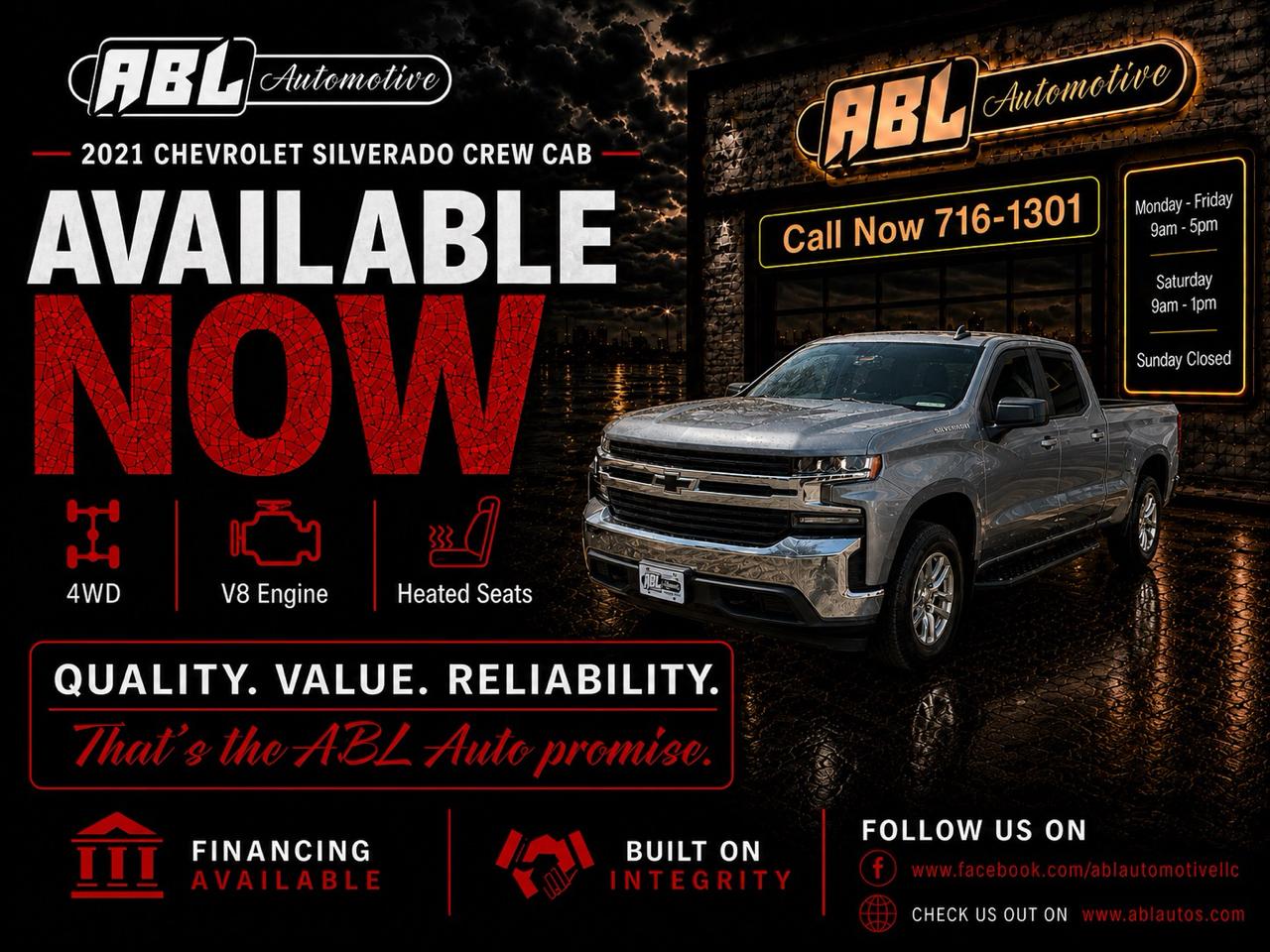 2021 Chevrolet Silverado 1500 4WD Crew Cab 147" LT w/1LT