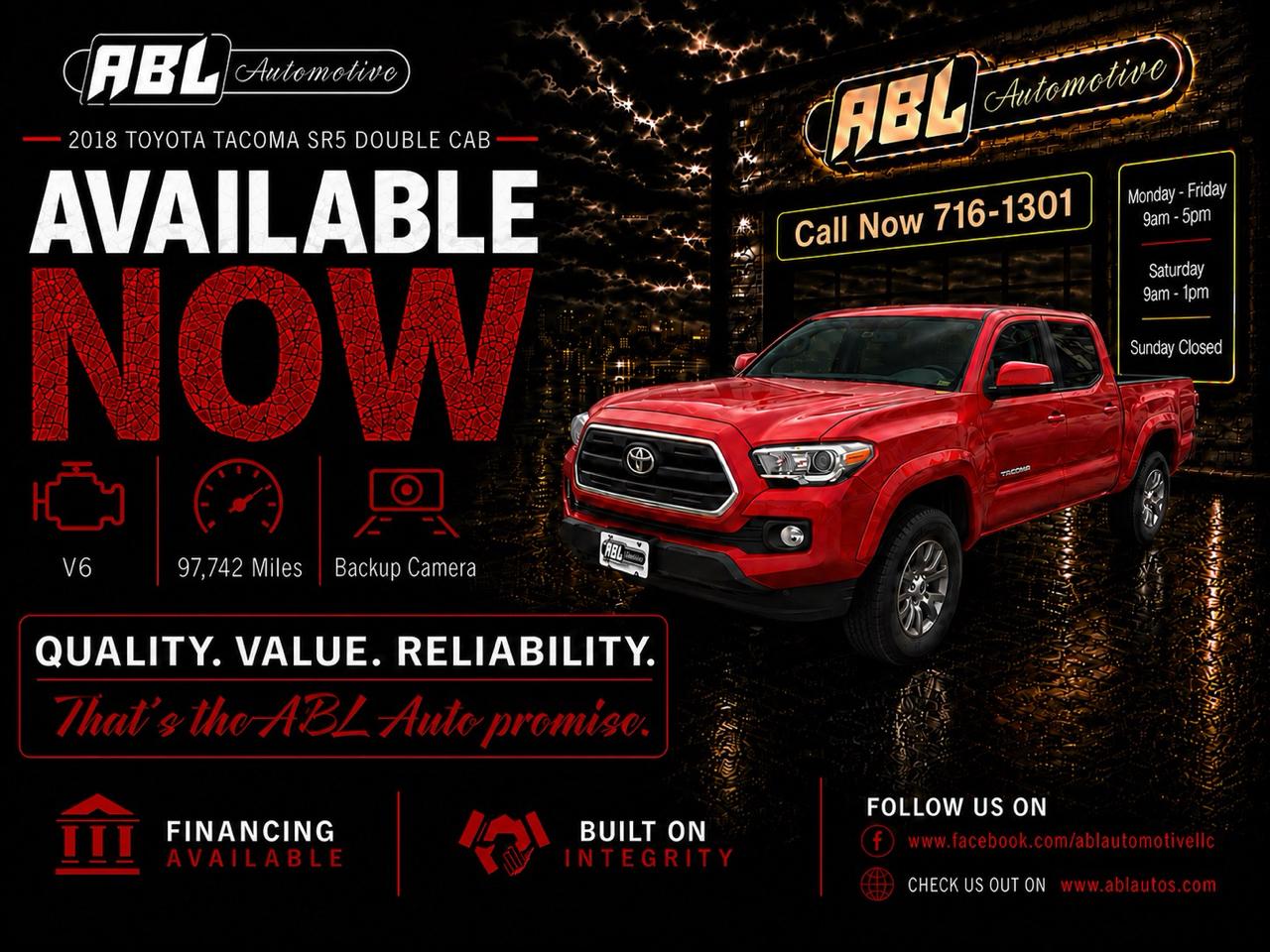 2017 Toyota Tacoma TRD Off Road Double Cab 5' Bed V6 4x4 AT (Natl)