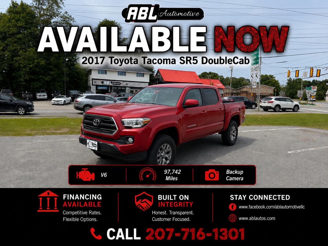 2017 Toyota Tacoma SR5 Double Cab 5' Bed V6 4x4 AT (Natl)
