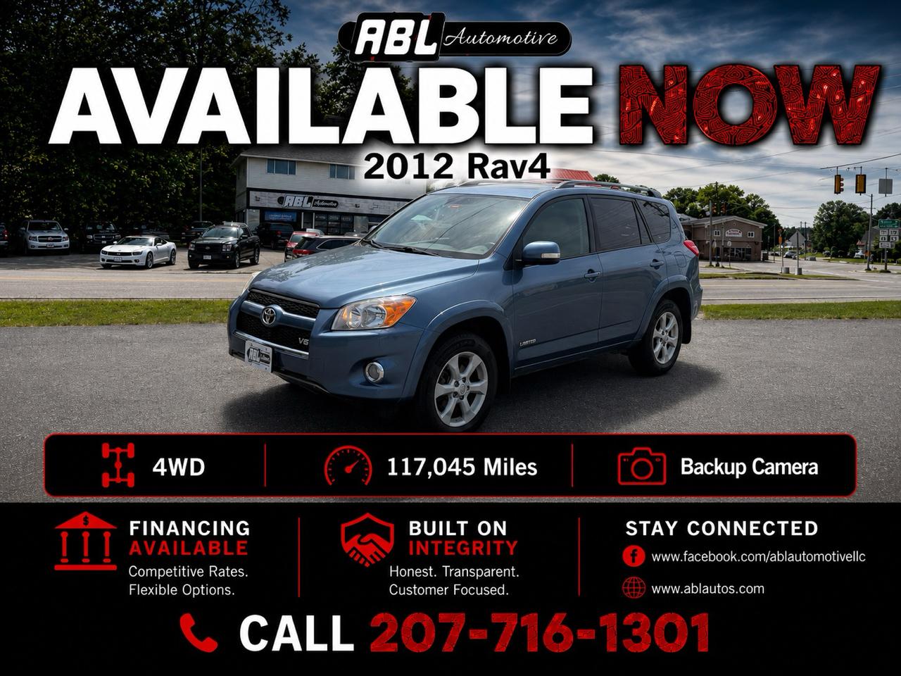 2012 Toyota RAV4 4WD 4dr V6 Limited (Natl)