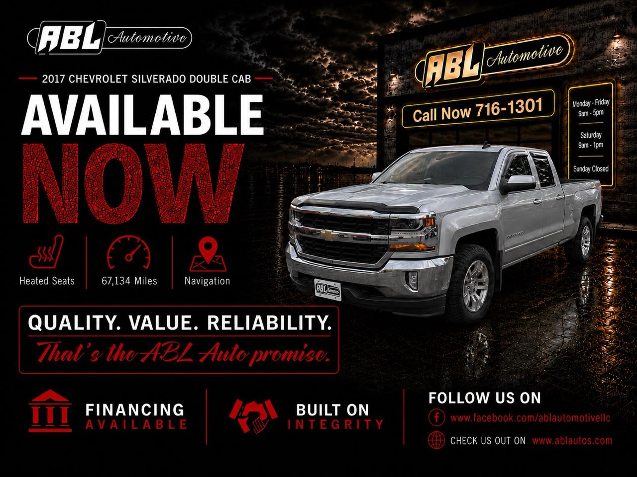 2016 Chevrolet Silverado 1500 4WD Double Cab 143.5" LT w/1LT