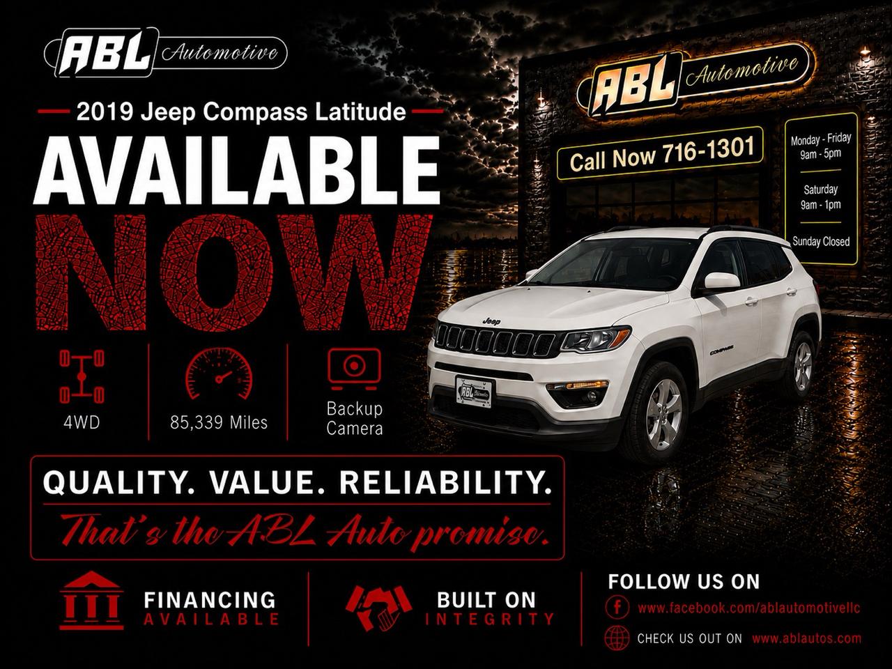 2019 Jeep Compass Latitude 4x4