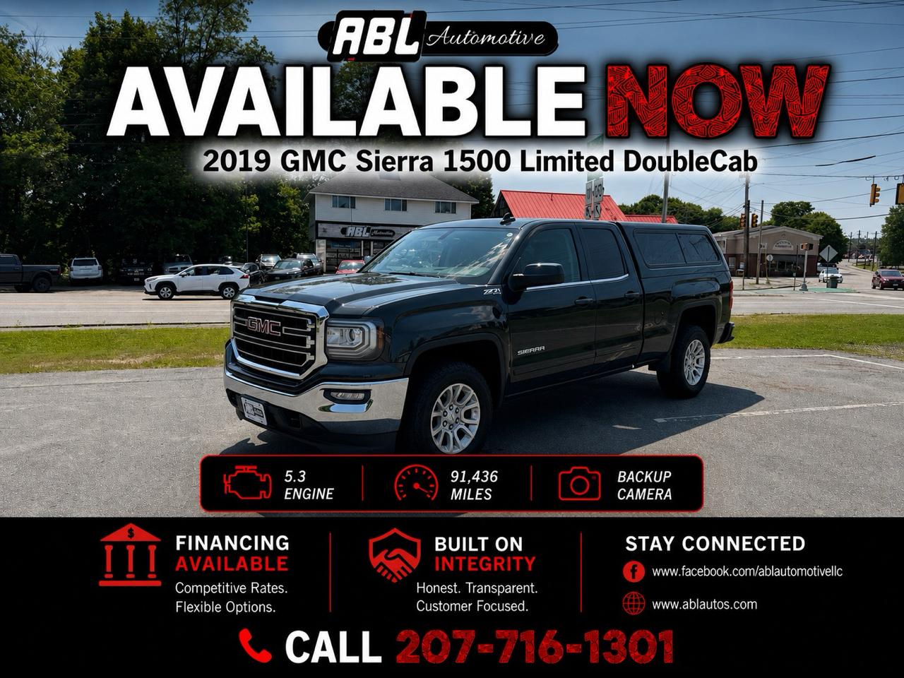 2019 GMC Sierra 1500 Limited 4WD Double Cab SLE