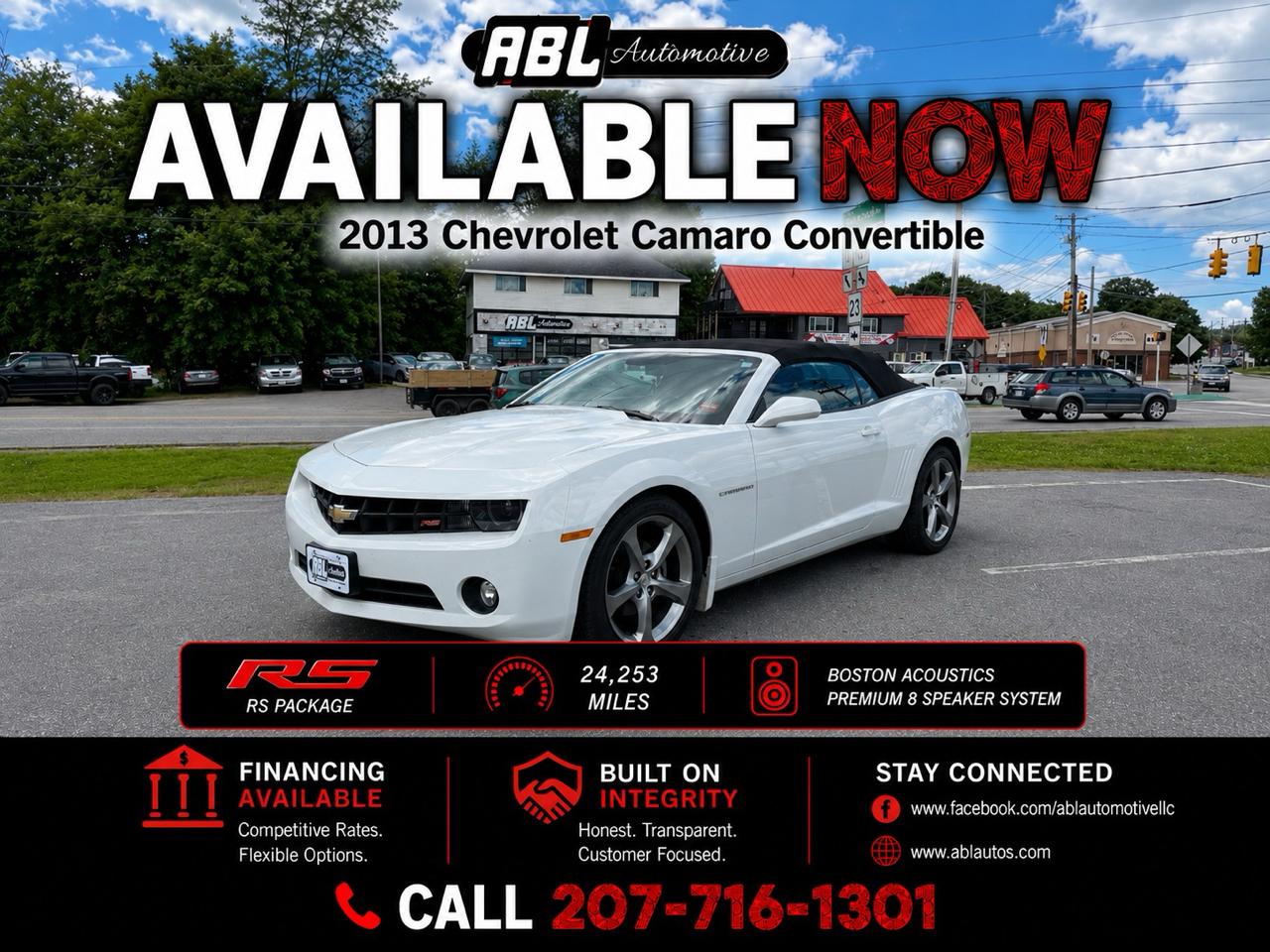 2013 Chevrolet Camaro 2dr Conv LT w/2LT