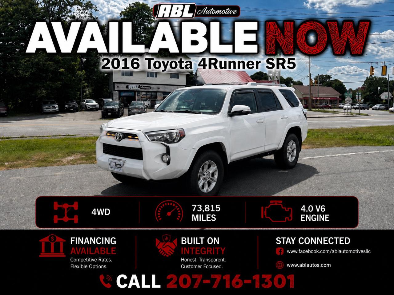 2016 Toyota 4Runner 4dr SR5 V6 Auto 4WD (Natl)