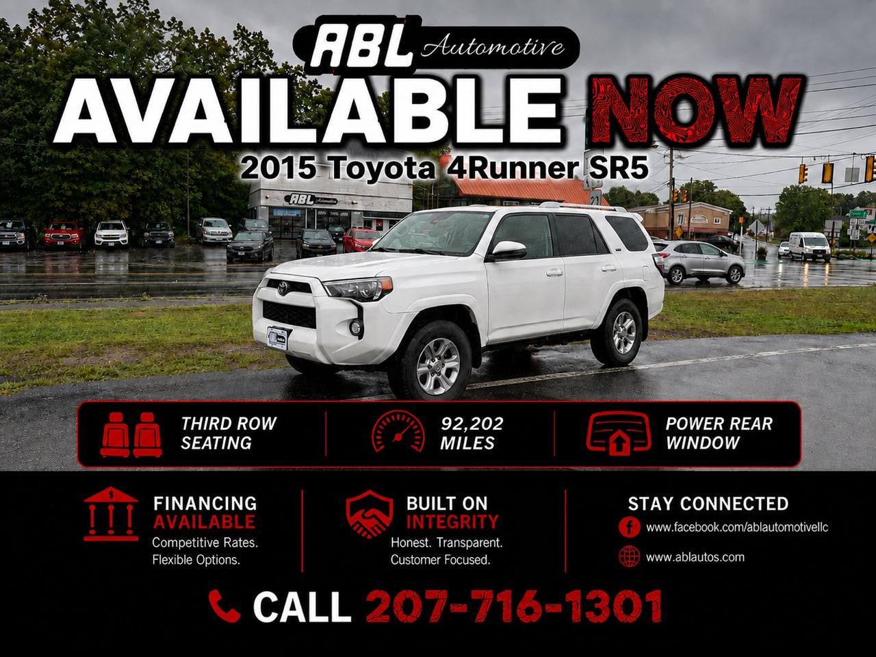 Toyota 4Runner 4WD 4dr V6 SR5 Sport (Natl) 2015
