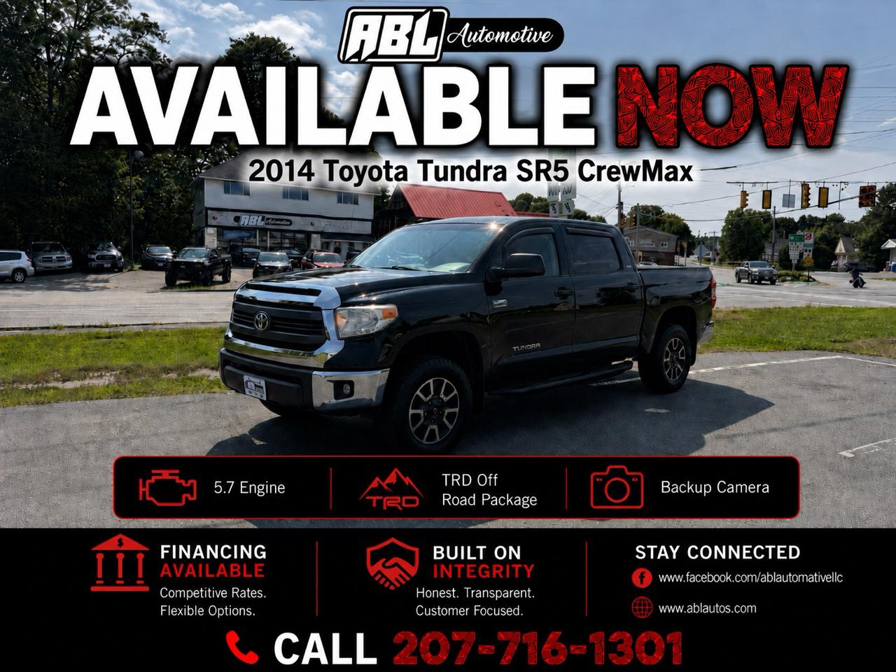 Toyota Tundra 4WD Truck CrewMax 5.7L V8 6-Spd AT SR5 (Natl) 2014