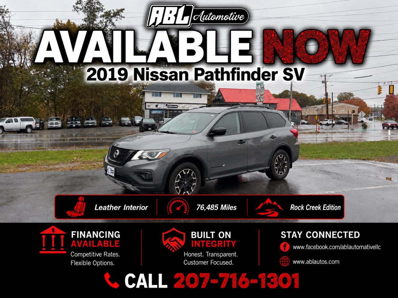 2019 Nissan Pathfinder 4x4 SV