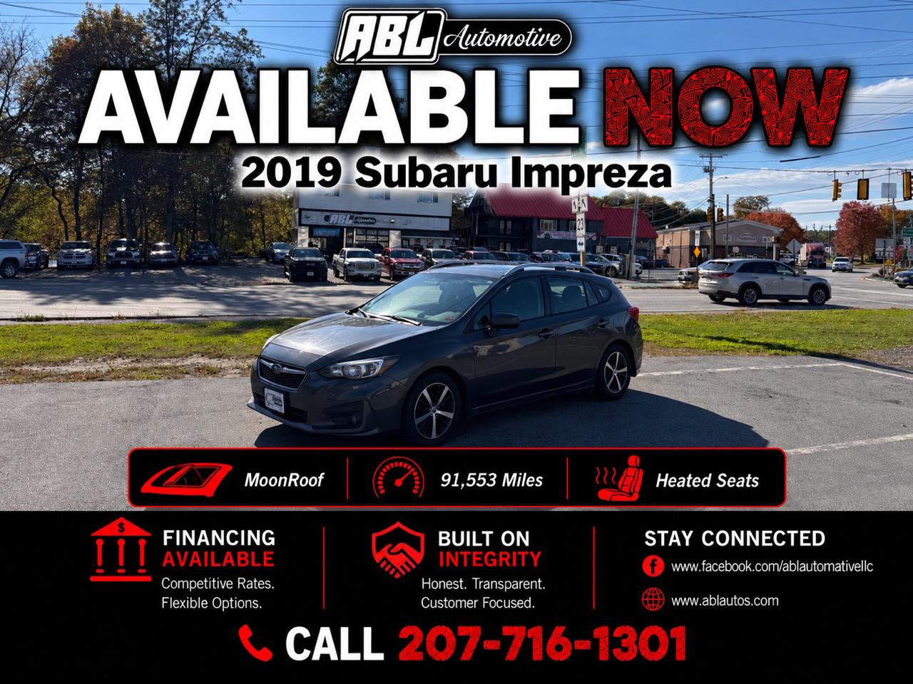 2019 Subaru Impreza 2.0i Premium 5-door CVT