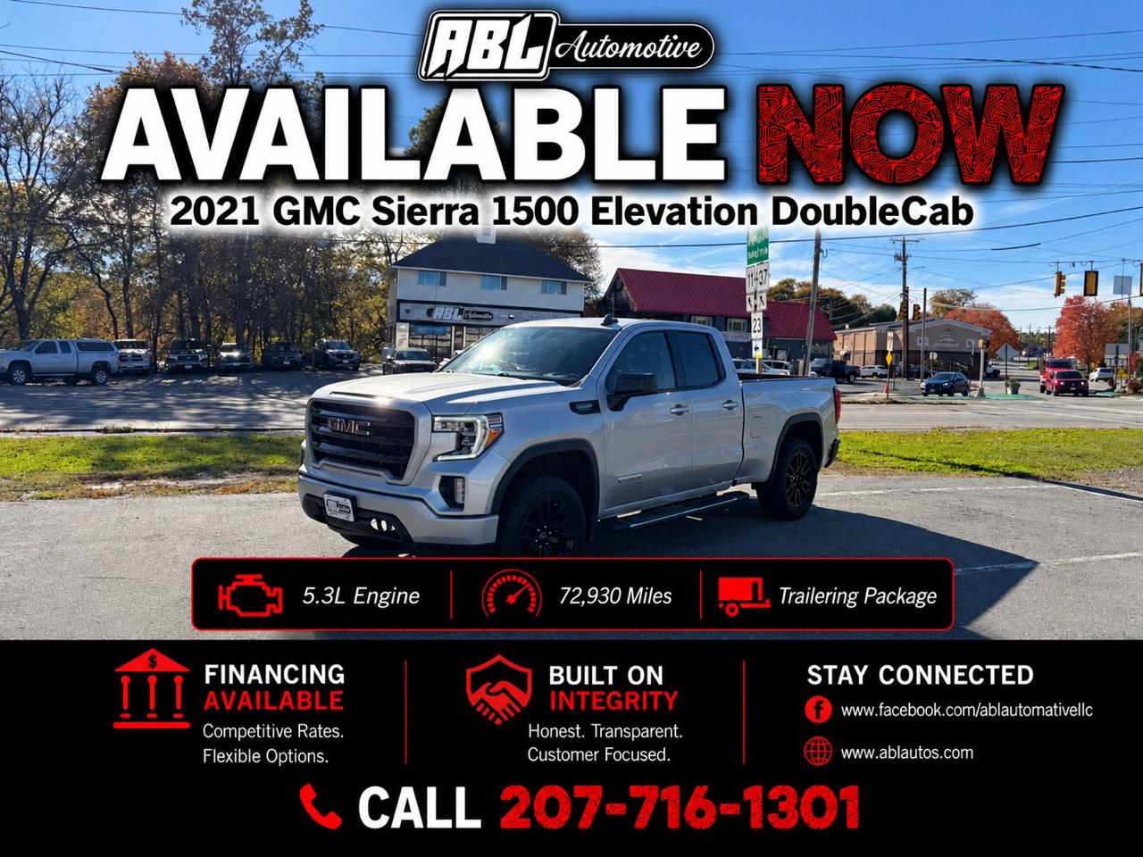 2021 GMC Sierra 1500 4WD Double Cab 147" Elevation w/3SB