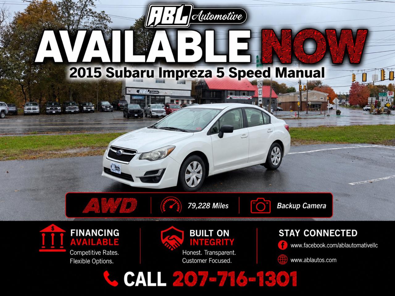 2015 Subaru Impreza Sedan 4dr Man 2.0i