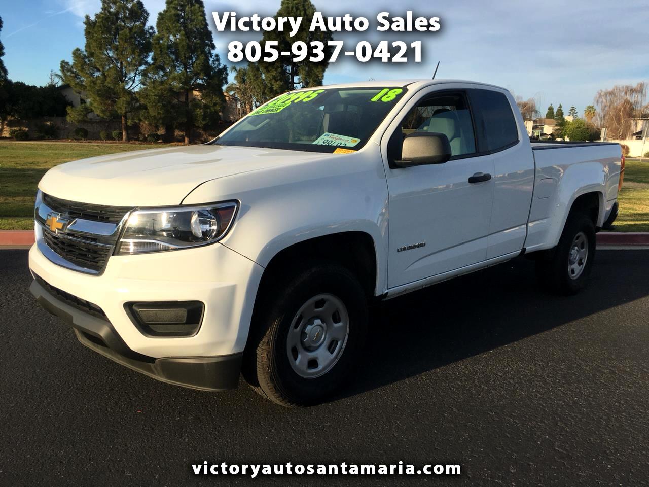 Used 2018 Chevrolet Colorado Work Truck Ext. Cab 2WD for Sale in Santa