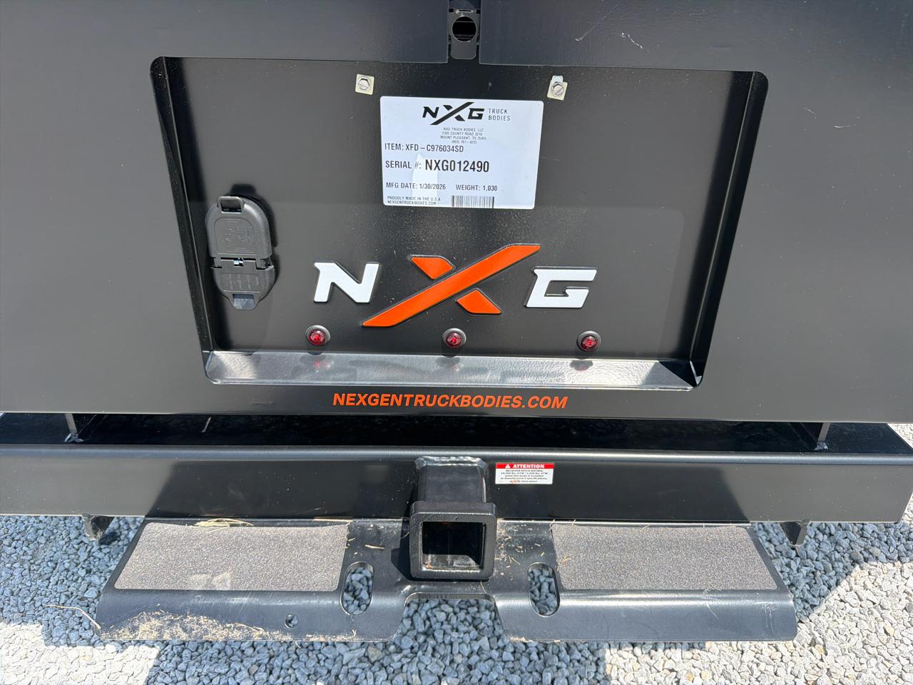 NXG Truck Bodies XFD  2026