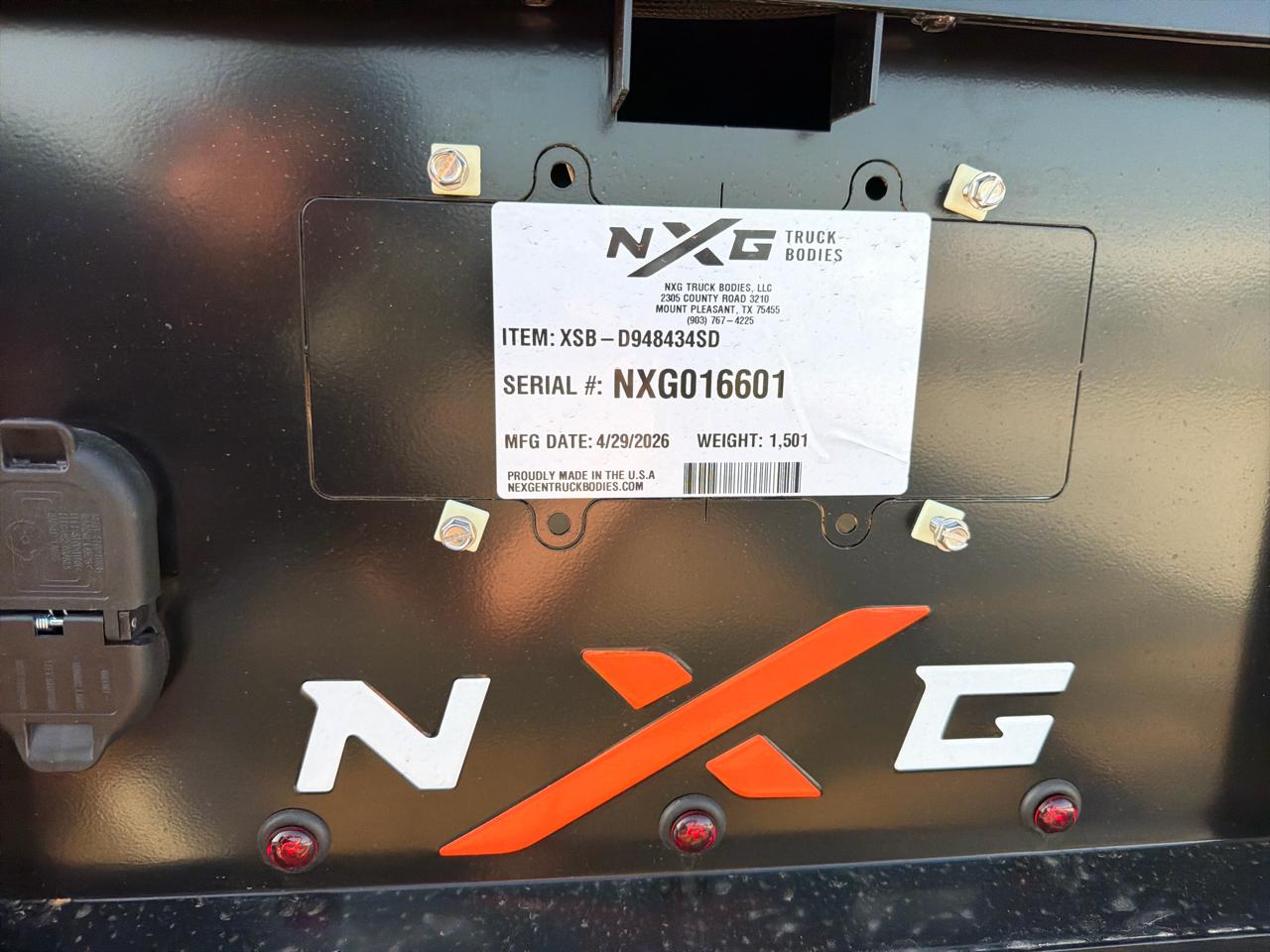NXG Truck Bodies XSB  2026