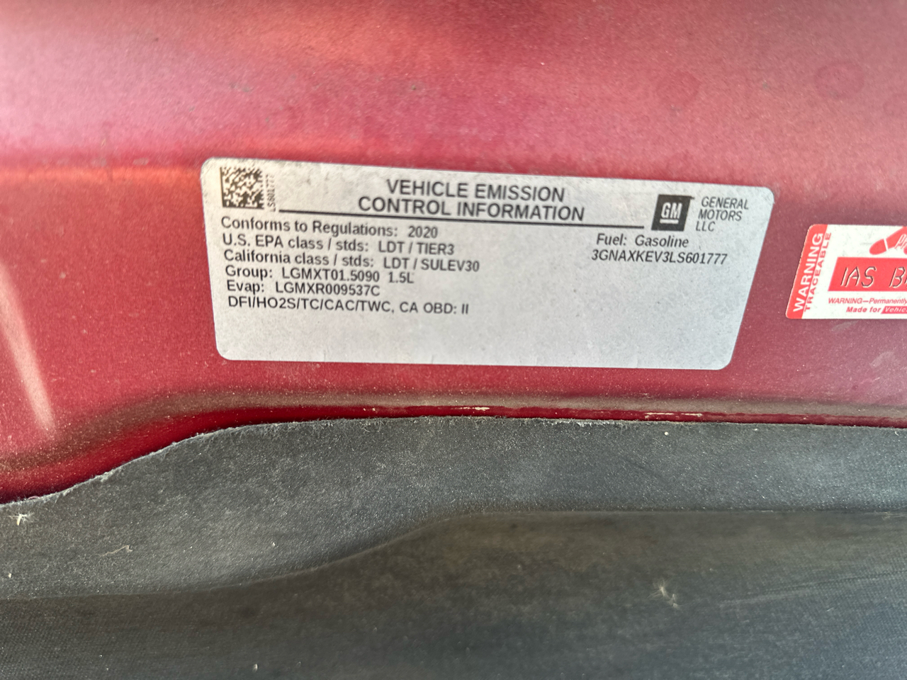 Chevrolet Equinox FWD 4dr LT w/1LT 2020