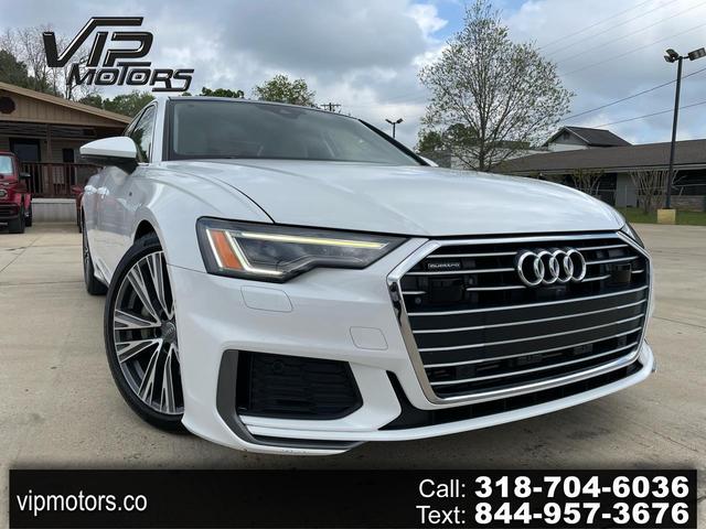 White 2019 Audi A6 55 TFSI quattro Premium Plus Sedan AWD Sedan All-Wheel Drive Automatic