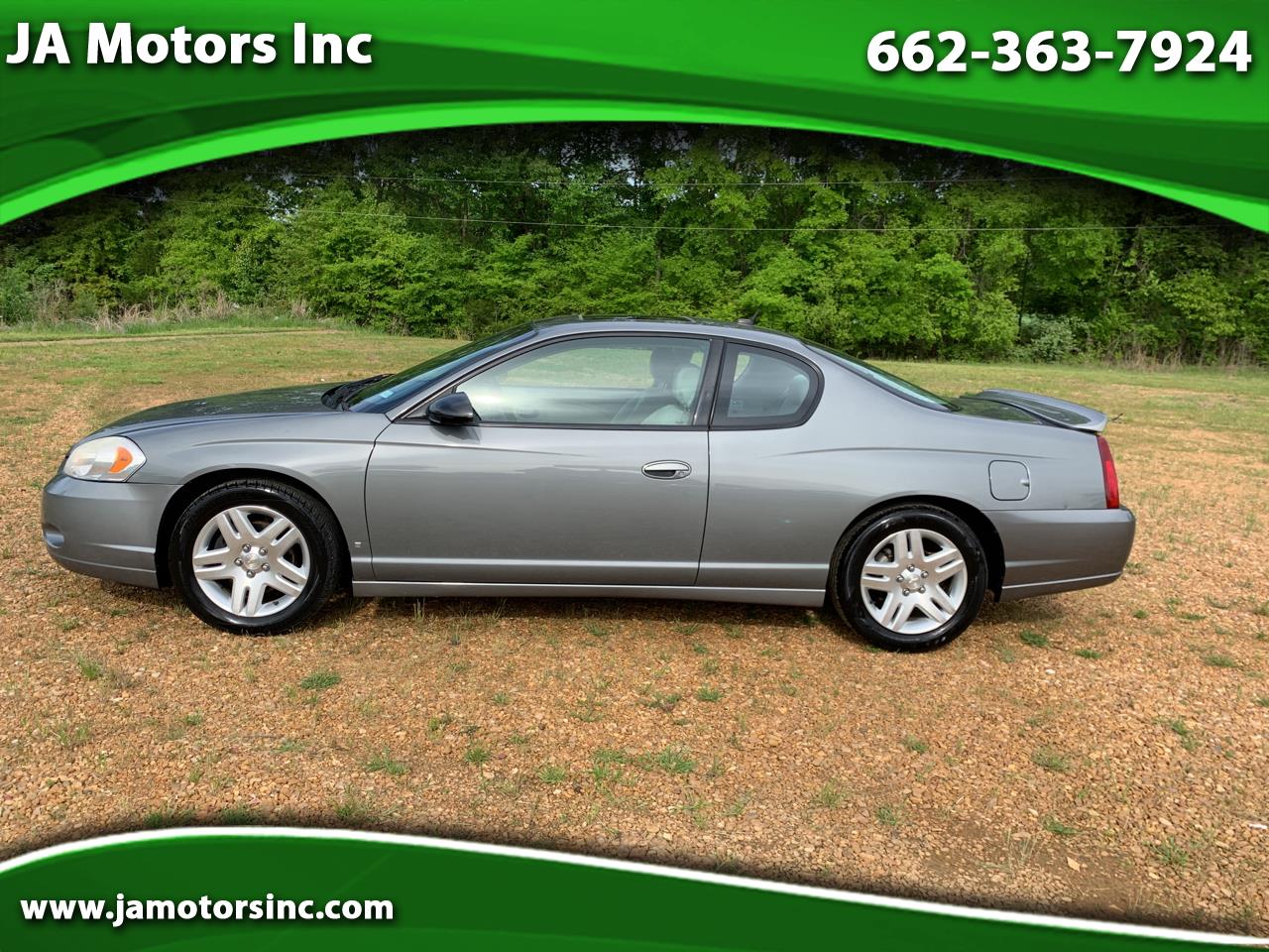 Used 2007 Chevrolet Monte Carlo 2dr Cpe LT for Sale in Tunica MS 38676