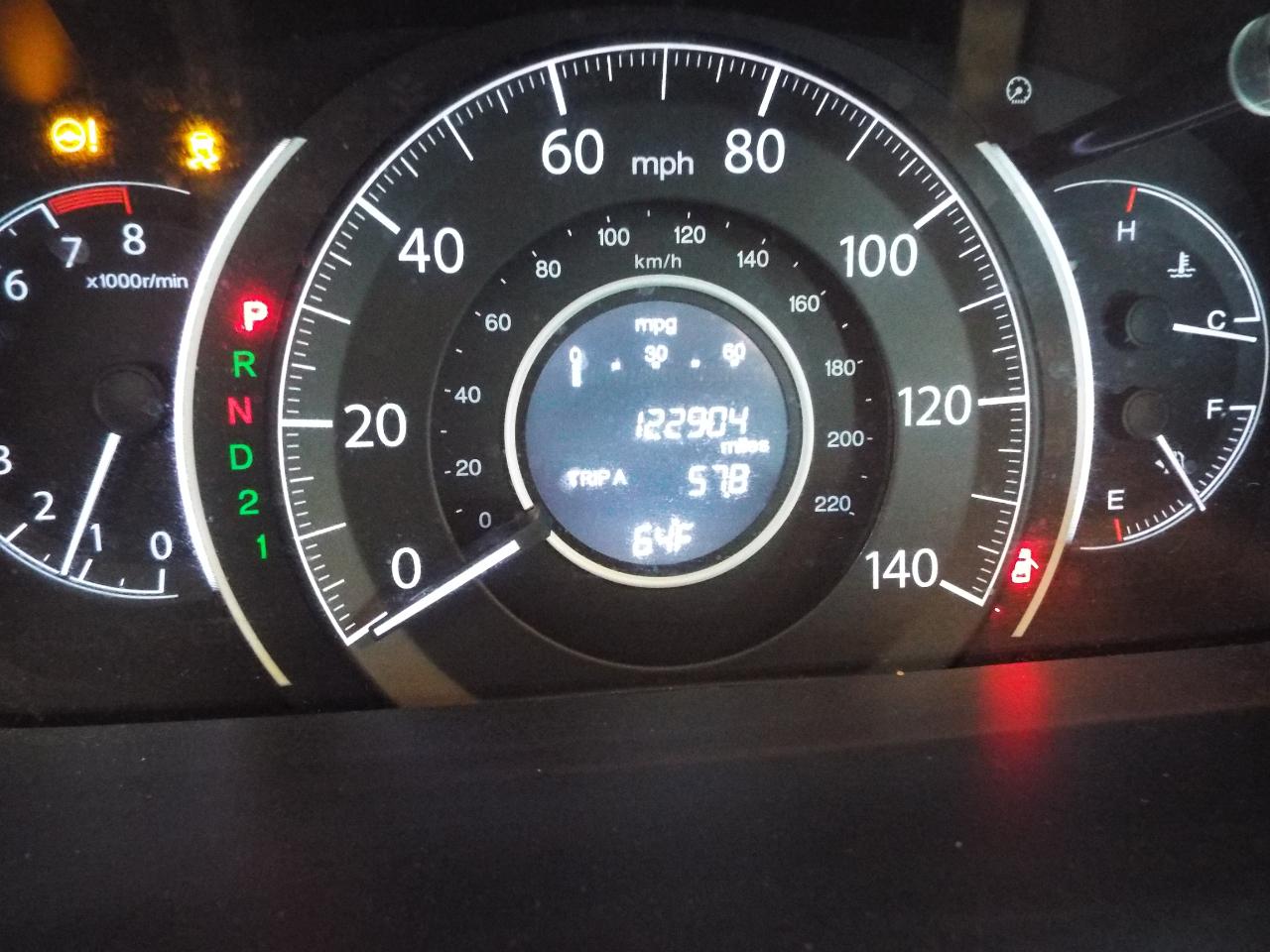 Honda CR-V LX 4WD 5-Speed AT 2012