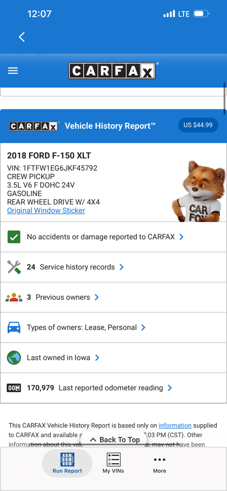 Ford F-150 4WD SuperCrew 150" XLT 2018