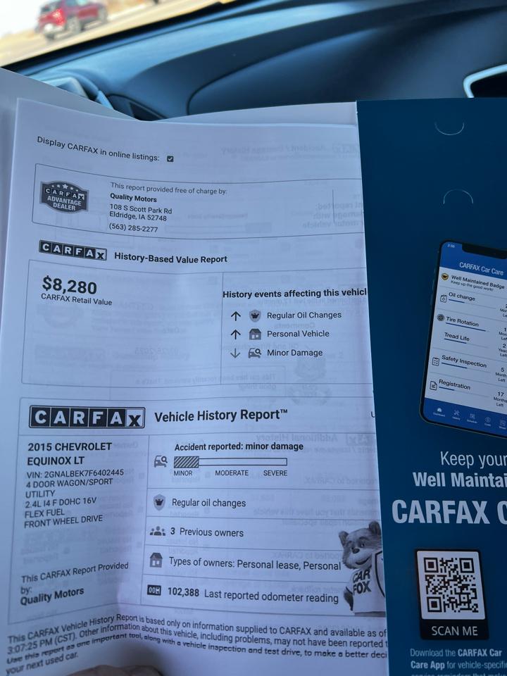 Chevrolet Equinox FWD 4dr LT w/1LT 2015