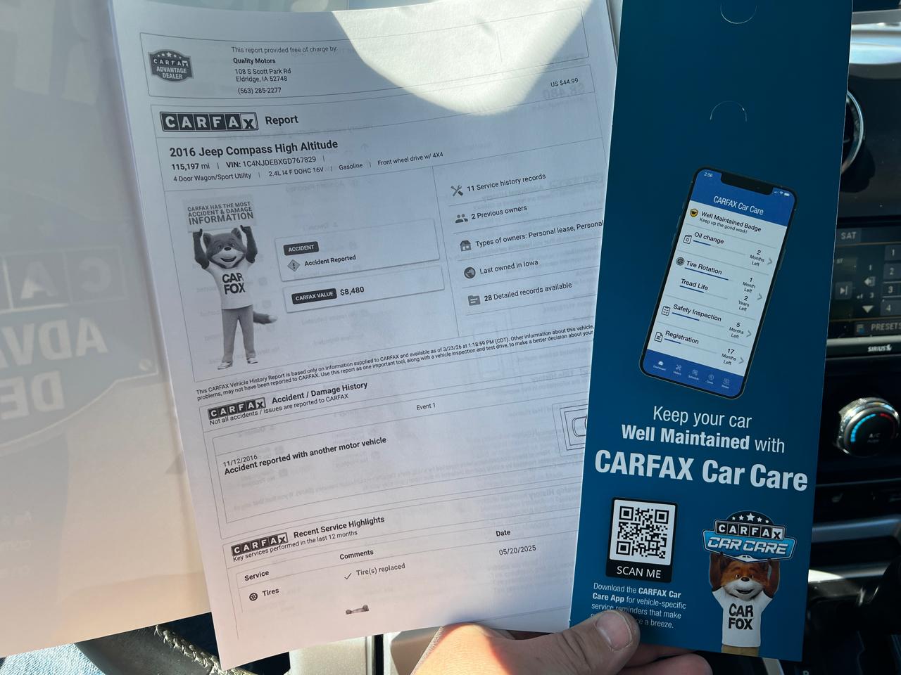 Jeep Compass 4WD 4dr High Altitude Edition 2016