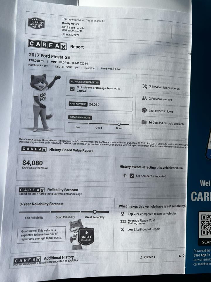 Ford Fiesta SE Hatch 2017