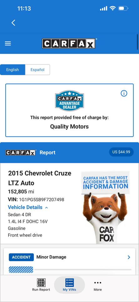 Chevrolet Cruze 4dr Sdn LTZ 2015