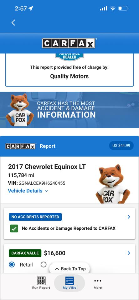 Chevrolet Equinox FWD 4dr LT w/1LT 2017