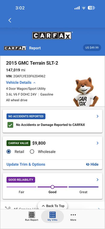 GMC Terrain AWD 4dr SLT w/SLT-2 2015