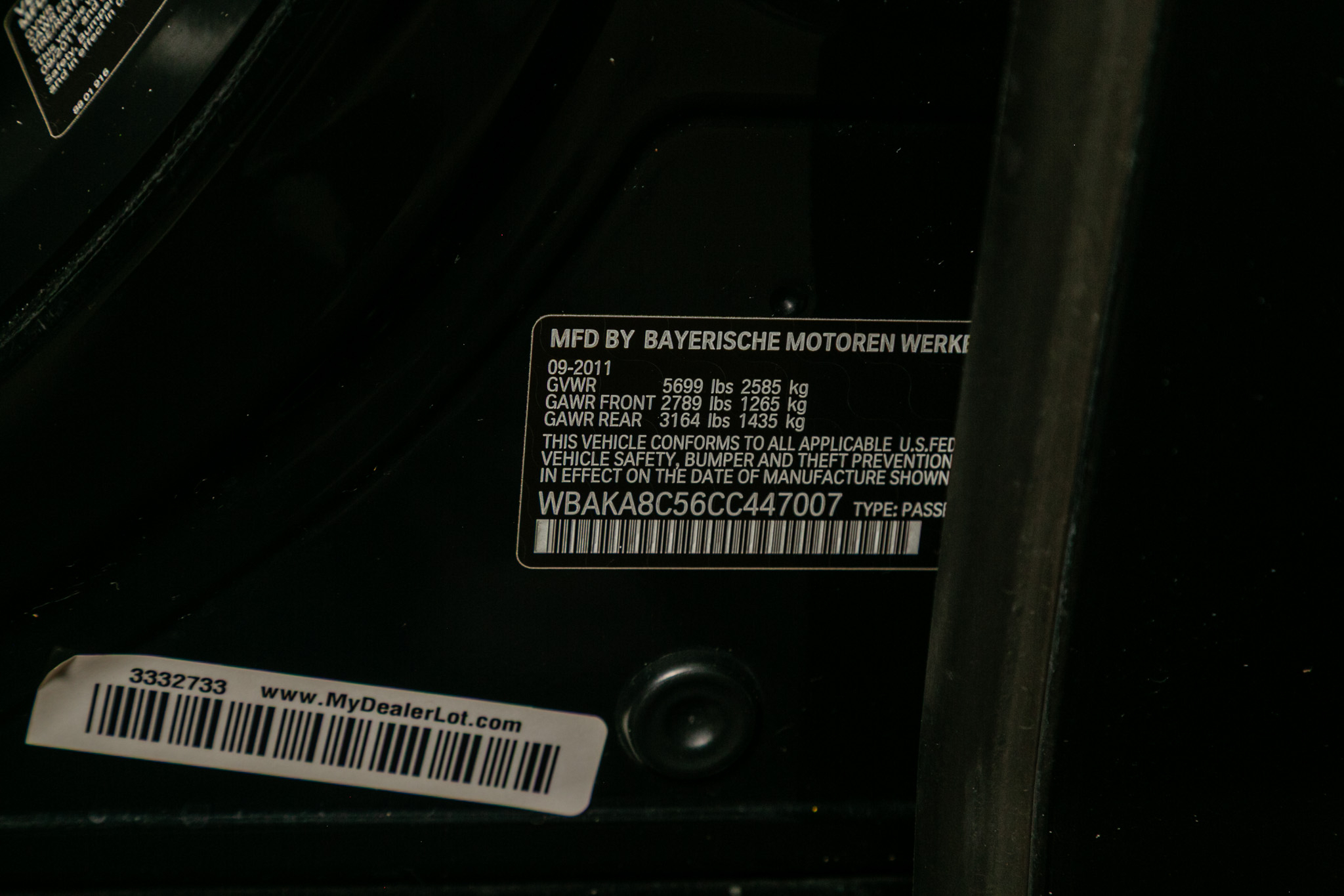 BMW 7 Series ALPINA B7 xDrive Sedan 2012